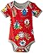 Hatley Baby Boys Infant AOP One Piece Robots Romper, Red, 3-6 Months