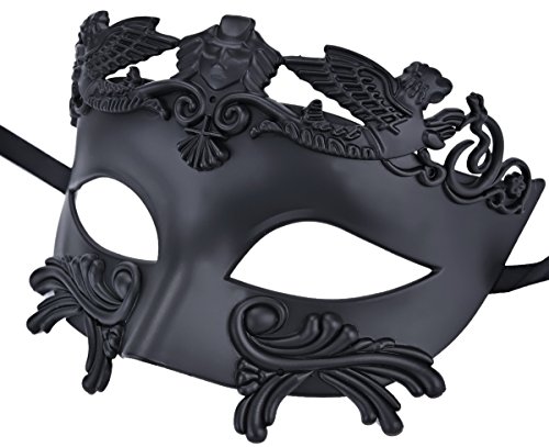 Coofit Mens Maskerade Maske Gesicht Griechischen und Römischen Stil Venezianische Halbmaske - 3