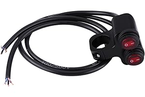 KEENSO Interruttore manubrio moto Interruttore manubrio ATV doppio separato con manubrio diametro 7/8 pollici (22-23mm) Interruttori per auto