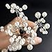 Pack of 10 Pearl Cluster Bridal Hair Pins. Pearl Slide Clips Grips Wedding