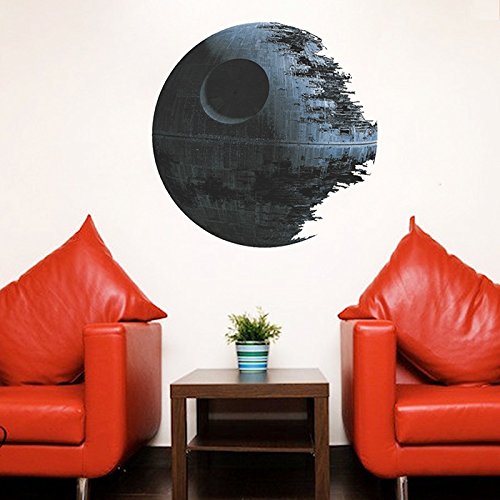 kreative Death Star, star wars,Wandaufkleber,Wandtattoo, PVC-Wandaufkleber ,Wohnzimmer-Dekoration - 3