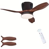 Tavan Vantilat&ouml;r&uuml; LED Avize Armat&uuml;r 45W 54CM 3 Kanatlı Sessiz DC Motor Uzaktan Kumandalı 3 Kademeli Fan Zamanlayıcı Gece Lamb