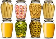1000 ML Big Pot Glass Jar for Pickle Storage Dried Masla,Grocery,Grain Storage Jar