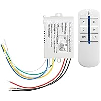 Shockley 4-Way Digital Switch ON/Off 220V-240V Light Digital RF Remote ...