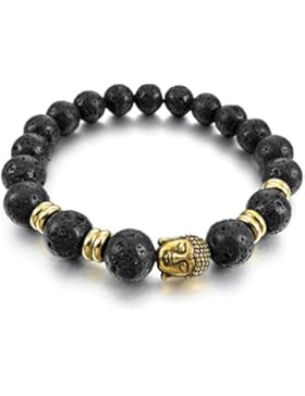 MunkiMix 10mm Metalllegierung Legierung Energiearmband Energie armband Link Handgelenk EnergieStein Buddha Gebet...