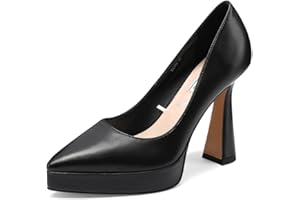 QUEEN HELENA Scarpe Eleganti con Tacco Alto Décolleté con Plateau Donna K3176