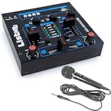 Leichtgängige Schieberegler WJG Industrievertretung 4-Kanal DJ Mischpult USB/MP3 Crossfading Talkover MX-200USB inklusive Mikrofon