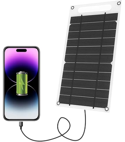 Pannello Solare Portatile 40W Monocristallino, Pieghevole Con Uscita USB E Type-C, Ricarica Rapida QC Per Campeggio