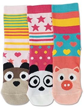 United Oddsocks - Faces - Mädchen - Gr. 27-30 - 3 Socken = 3 Kombis -
