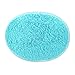 Produktbild Sansee Anti-Rutsch Flauschige Teppich Für Schlafzimmer Badezimmer Boden Tür Verwendet (Größe:Oval 30 x 50cm, Y0909 Blau)