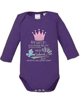 EZYshirt® Ich bin keine Prinzessin. Ich muss nicht gerettet werden. Mein Einhorn und ich schaffen das schon allein...