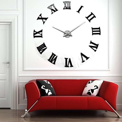 Horloge Murale Fox And Simpson Central Station Noir 50cm - Style Vintage, Cadran Transparent - Pour Salon
