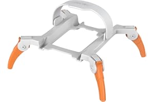 Sekepingo Pies de aterrizaje DJI Mini 3 extendidos chasis de aterrizaje de aterrizaje plegable soporte de extensión kit de suspensión para DJI Mini 3 accesorios para drones (gris y naranja)