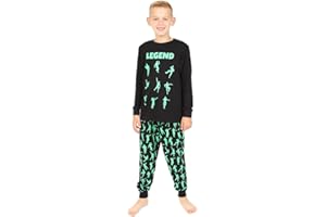 ThePyjamaFactory Brand Emote Legend Dance Gaming All Over Gaming Black Green Cotton Long Pyjamas
