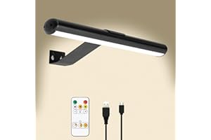 TINTINDOC Wireless Picture Light for Painting Rechargeable with Remote Control, Full Metal Art Display Lamp Accent Battery Operated Dartboard Dimmer Timer (YM-TY)