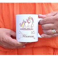 Mug à personnaliser Licorne - tasse à café - cadeau personnalisé - prénom - cadeau anniversaire