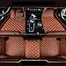 Produktbild Gullivery All Wetter Auto Fußmatten wasserdichte Hochleistungsfußboden Schutz Gewohnheit gepasst für 5 Series F10 E60 E61 520i 523i 525i 535i 540i 550i 525d 535d 2009-2010(Braun)