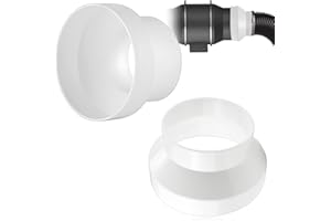 IIRC Reduzierverbinder Reduzierstück für Lüftung Rundrohr Ventilation Lüftungskanal Leitungssystem Reduktion Rohr Rohrverbinder Lüftungsrohr (200mm auf 150mm)