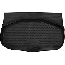 Tapis De Coffre Sur Mesure Pour Mercedes SLK R171 (2004-2020) - Caoutchouc Antidérapant - Protection Haute Bordure - Noir