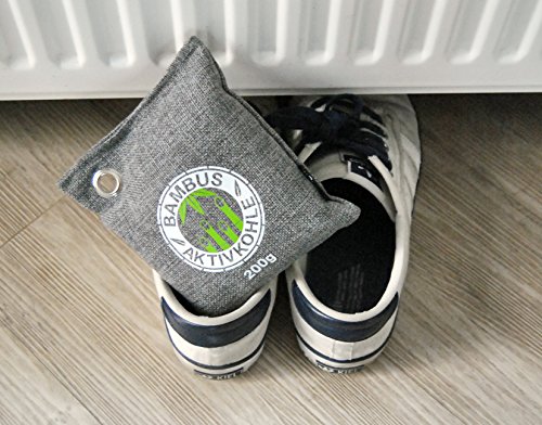 Luftentfeuchter mit natürlicher Bambus-Aktivkohle im Duft-Säckchen ✮ Der beste ökologische Luftreiniger als nachhaltiger Geruchsentferner in ökologischer Verpackung ✮ 100% plastikfreier biologisch abbaubarer Lufterfrischer mit Aktivkohle ✮ Bambus-Luftreiniger für Auto, Küche, Schrank, Wohn-Zimmer, WC oder Tasche - 7