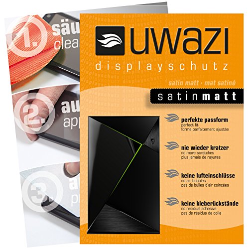 Preisvergleich Produktbild Nvidia Shield TV Schutzfolie 3x uwazi satin-matt Displayschutzfolie Folie