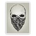Produktbild 2 x Totenkopf mit Bandana Vinyl Aufkleber Scary Halloween # 7407 - 10cm/100mm Wide