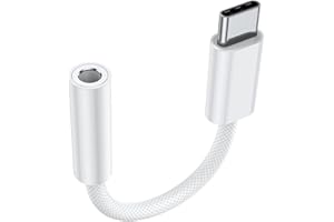 VIKEVO USB C auf 3, 5 mm Klinke Kopfhöreradapter für iPhone 15, Typ C AUX Audio Konverter für Kopfhörer für iPhone 15 Pro Max, Samsung S23/Note 20, Huawei P40/P30, Pixel 6/4, iPad Pro/Air 5 Mini 6