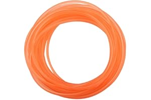 HILILAND Rundriemen Aus Hochleistungs-Urethan 6mm*10m Polyurethan Riemen Für Antriebsübertragung In Verpackungsmaschinen Druckmaschinen Spinnmaschinen Antriebsmotoren Porzellanziegeln Orange (6mm*10m)