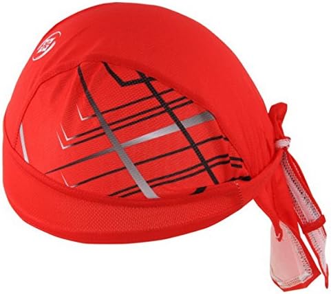 Sports Headwear Quickly Dry Sun UV Protection Cycling Bandana Running Beanie Bike Motorcycle Cap Under Helmet Red