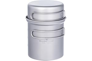 iBasingo 1/2/3-piece Juego De Tazones De Titanio Bandeja De Cocina para Acampar Al Aire Libre Olla con Mangos Plegables Platos De Picnic Kits De Viaje Platos De Picnic