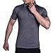Produktbild BHYDRY Herren Button Lässige Slim Fit Shirts Kurzarm Stehkragen Shirt Tops Bluse