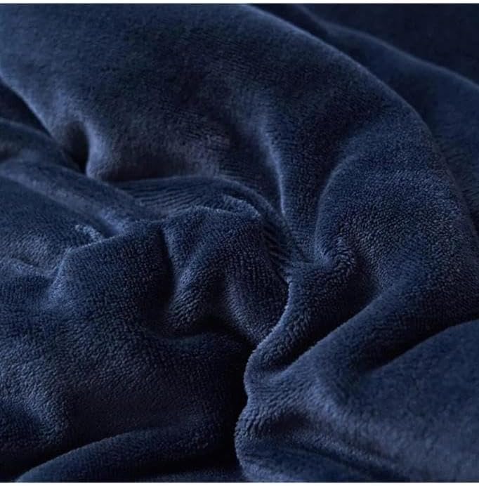 Mulberry Sherpa Polar Battaniye Çift Taraflı Tek Kişilik 160X220 Cm Lacivert