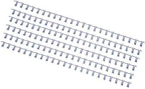Coloured Ring Binding Spines Wire Binding Combs, Metal, approx. 170 pages A4 22.2 mm Diameter, Pack of 50, Blue, 23