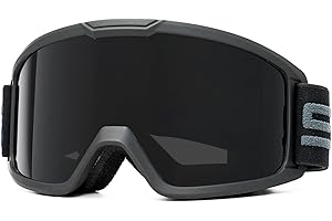 SPOSUNE Ski/Motorcycle ATV Goggles with Anti-fog Dual Lens - Off Road Racing Dirt Bike & Snow Goggles for Men & Women