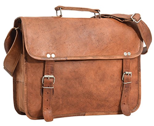Gusti Leder nature "Paul" Umhängetasche Laptoptasche Ledertasche Vintage Unitasche Aktentasche Rustikal Büro Lehrertasche Arbeitstasche Ledertasche Umhängetasche Leitz Ordner Messenger Braun U24n-1