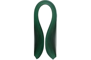 ODETOJOY Pestal Bandes de papier vert foncé pour paperolles de 3 mm, 5 mm, 10 mm, bandes en filigrane de papier origami colorées pour travaux manuels (5 mm-0,5 cm)