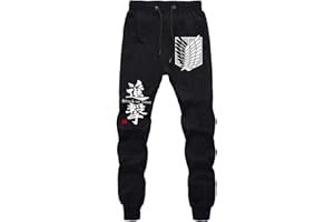 WANHONGYUE Anime Pantalons de Sport Jogging Adulte Cosplay Bas de Survêtement Sweatpants Trousers avec Poches