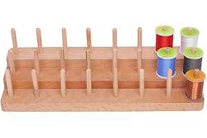 Raprance Fly Tying Thread Spool Stand Wooden Hand Made Station for Fly Fishing Materials