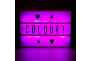 #winning Colour Change Cinema Light Box with Remote Control