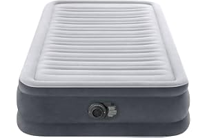 Intex 67766ND - Materasso Dura-Beam Comfort Plush Singolo con Pompa Elettrica Incorporata, 99x191x33 cm