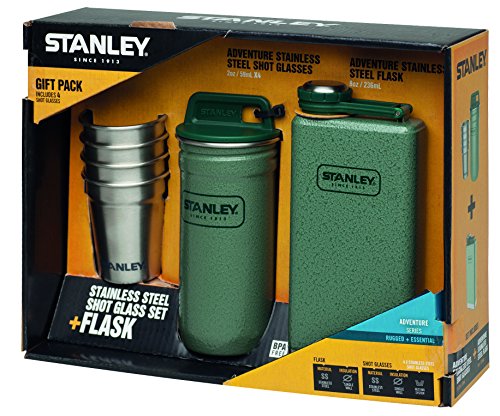 Stanley Geschenkset Adventure Steel Spirits - Flachmann-Pintchen-Set
