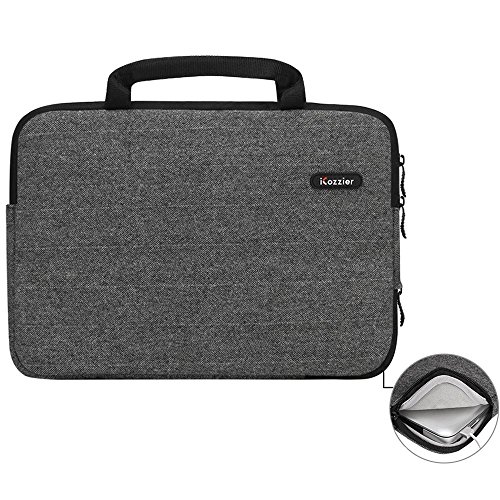 iCozzier 13-13.3 Zoll mit Laptoptasche Sleeve Hülle Schutztasche für 13-Inch Laptop/ Ultrabook/ Notebook/ Netbook/ MacBook – Grau - 2