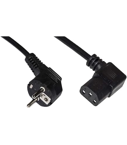 CERRXIAN Cavo Di Alimentazione IEC 320 C14-C13, Angolo Basso 90 Gradi, 0,6 M, Per PDU, Server, Monitor E TV A Parete, 10A 250V