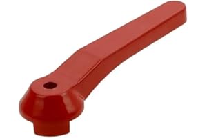 cyclingcolors Uchwyt dźwigniowy do zaworu kulowego czerwona dźwignia aluminium kran jednouchwytowy kurek odcinający zawór odcinający kurek kulowy 1/4" - 3/8"