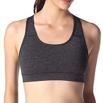 Lapasa Women's Racerback Yoga Sports Bra － Double-layer