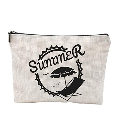 Preisvergleich Produktbild TTLOVE Federmappe Stiftemappe Segeltuch Federtasche Leinwand SchüLeretui Multifunktions Kosmetischer MüNzenbeutel Kosmetische Organizer Wasserdichte Reise Kulturbeutel Makeup Tasche