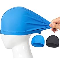 4 Stück Unisex Stoff Badekappen - Weiche Schwimmhauben In 4 Farben