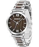 REDMONT Herrenuhr mit Edelstahlarmband Analog Quarz Horizon Collection Sandalwood Steel Edition