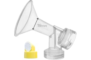 Maymom Osłona piersiowa z zaworem i membraną do laktatorów Medela (19 mm, XS, 1-częściowa)
