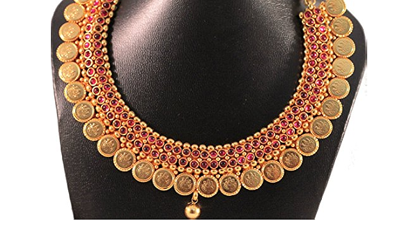 Buy Nak's Gold Plated Lakshmi Kasu Mala 